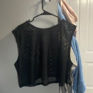 black holed tank top, size M